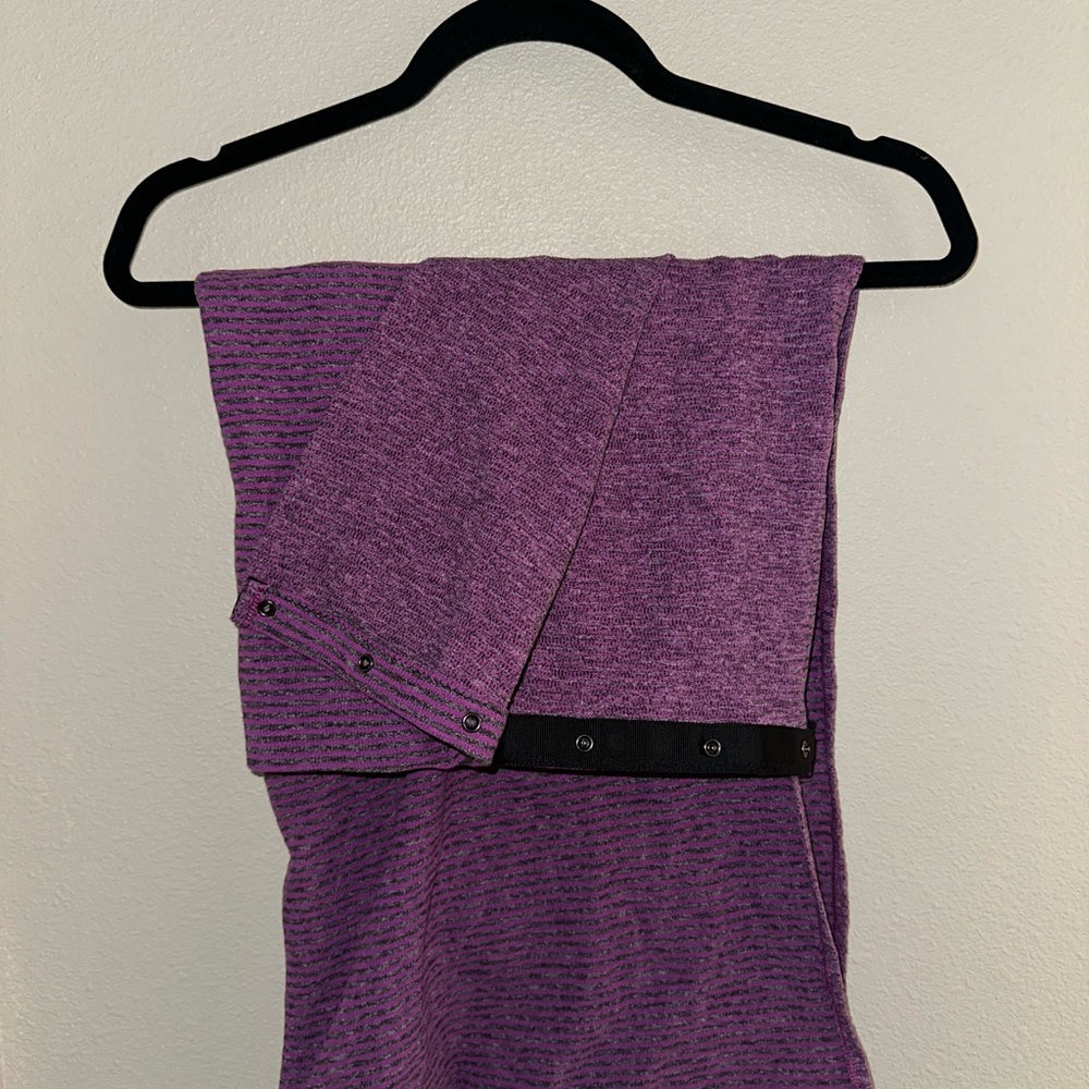 Purple Striped Vinyasa Scarf